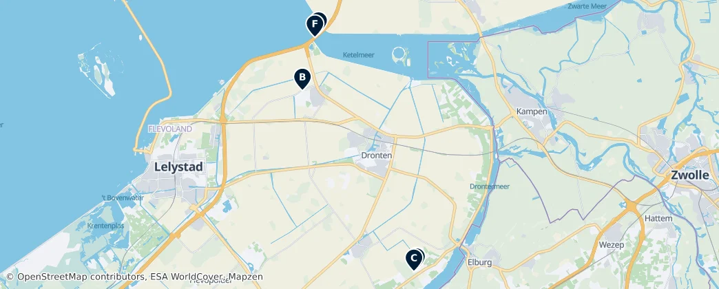 Map of Dronten