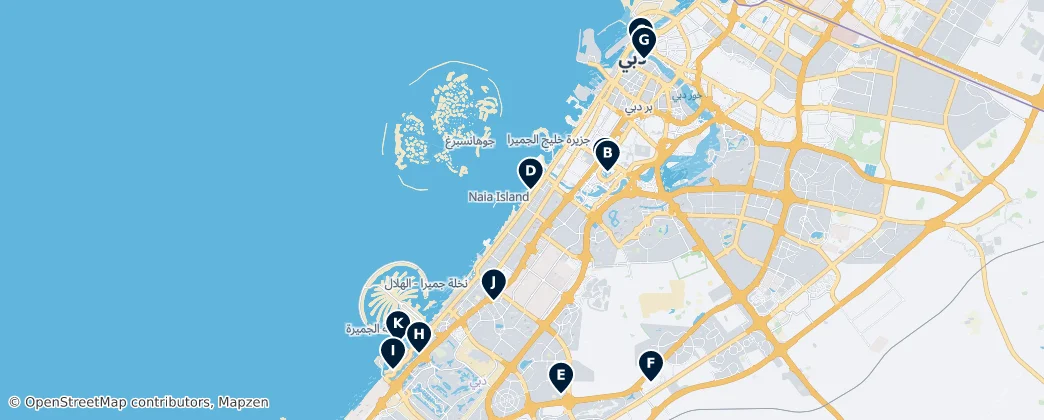 Map of Dubai