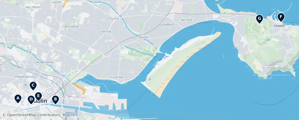 Map of Dublin North City Poor Law Union