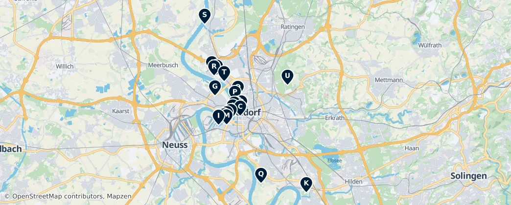 Map of Düsseldorf