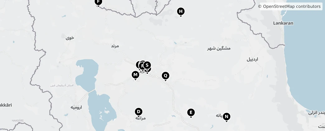 Map of Azerbaigian Orientale