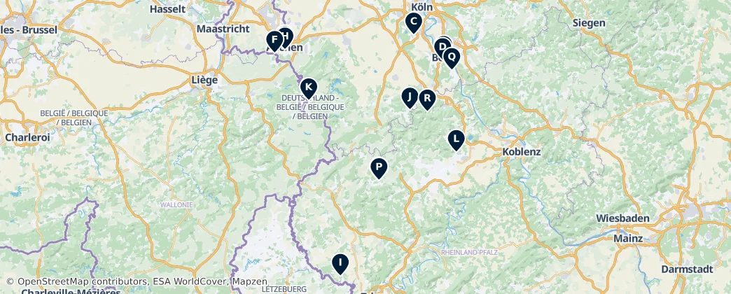 Map of Eifel