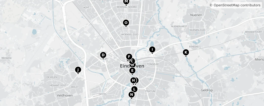 Map of Eindhoven