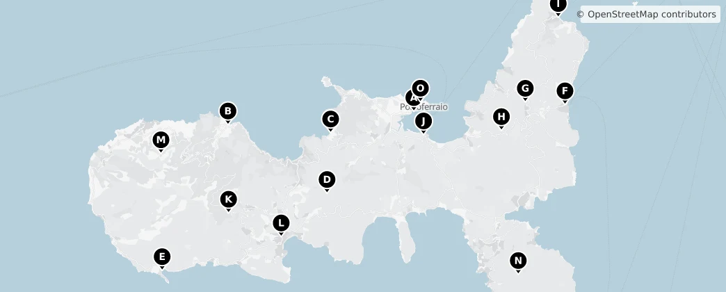 Map of Isola d'Elba