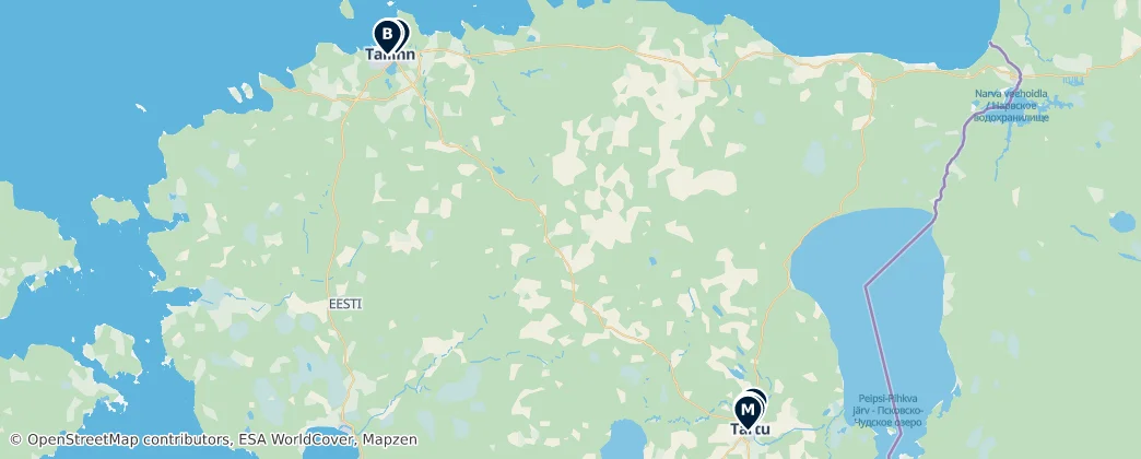 Map of Estonia