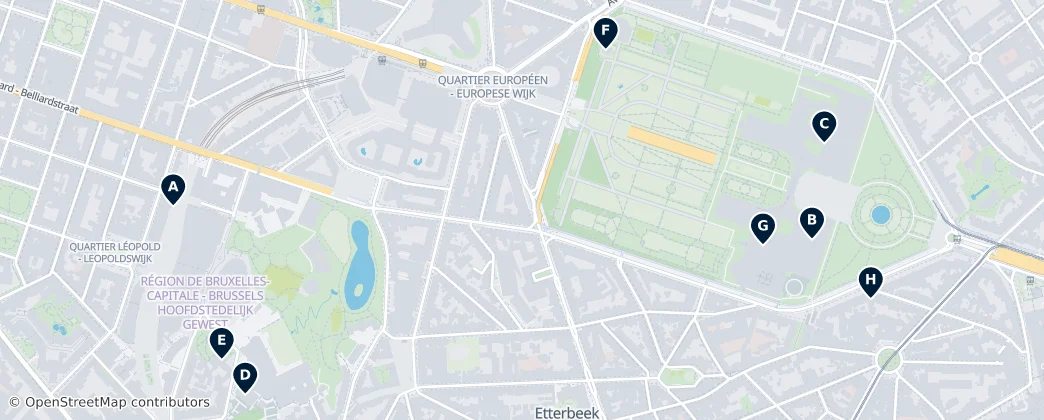 Map of Etterbeek