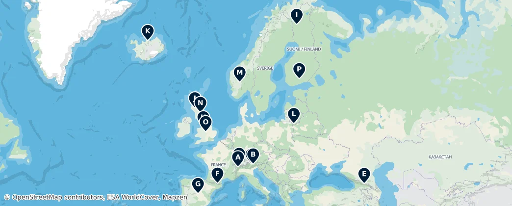 Map of Europa