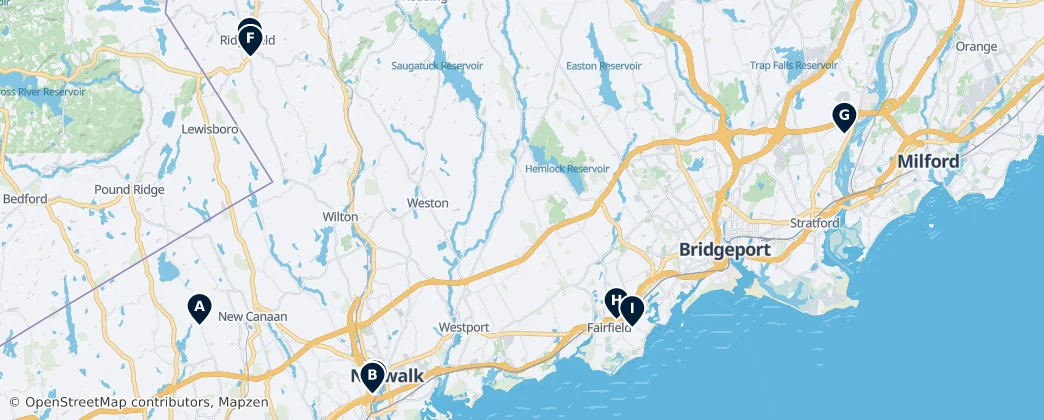 Map of Fairfield