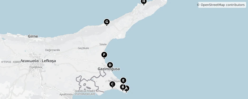 Map of Famagosta