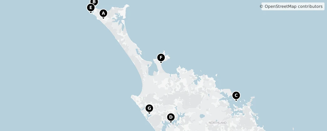 Map of Far North District