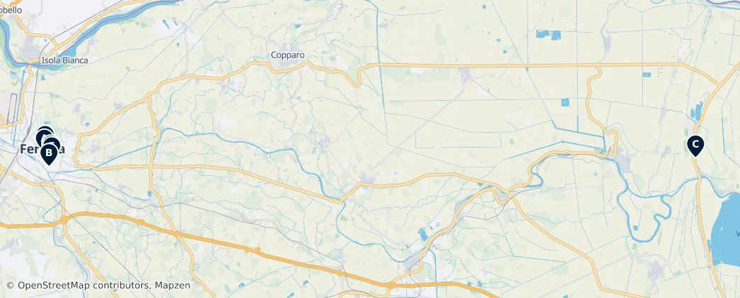 Map of Ferrara