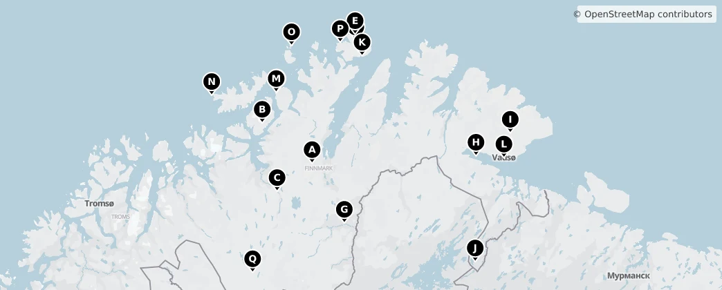 Map of Finnmark