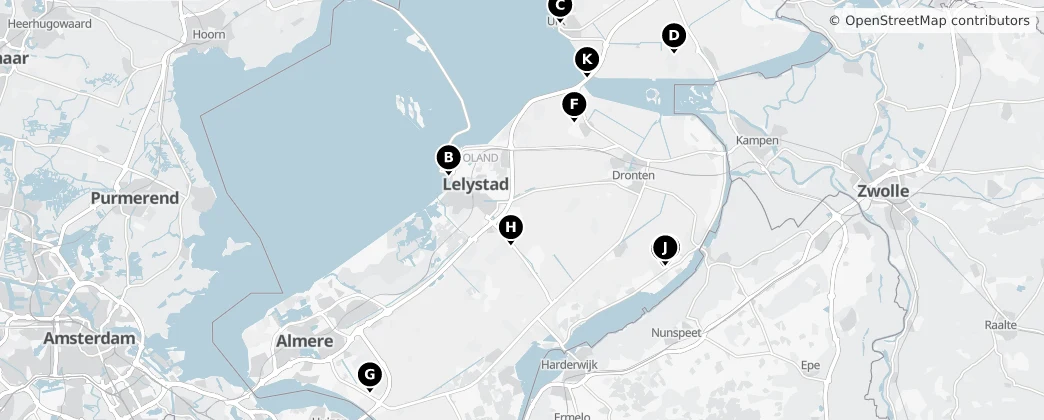 Map of Flevoland
