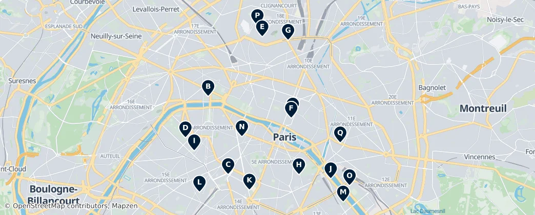 Map of Francia