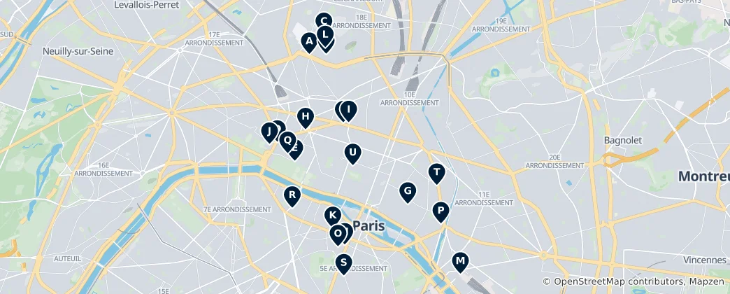 Map of Francia