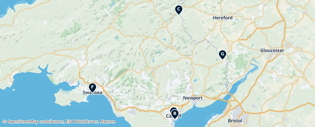 Map of Galles