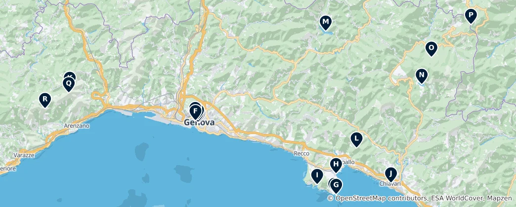 Map of Genova