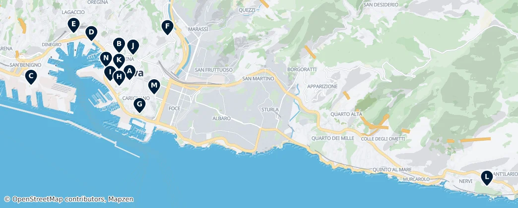 Map of Genova