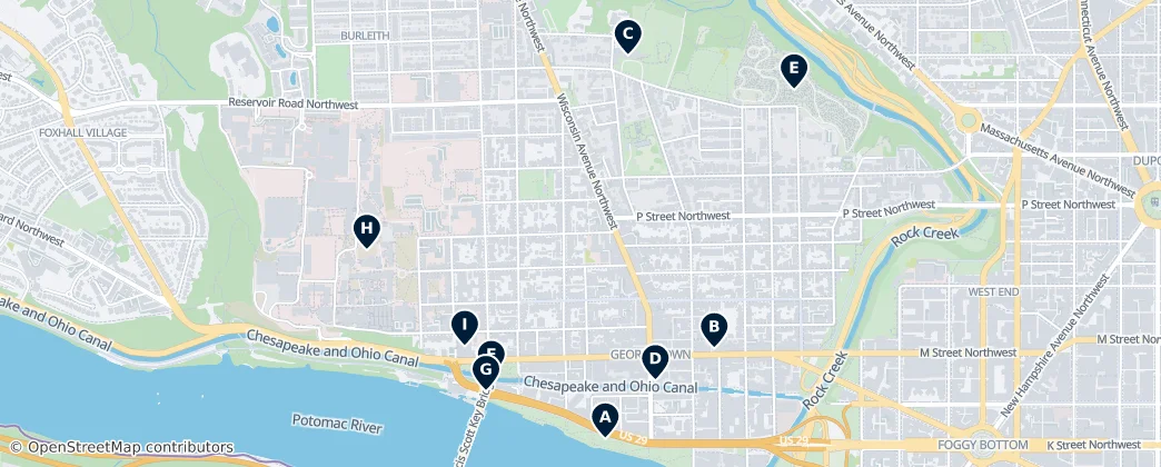 Map of Georgetown