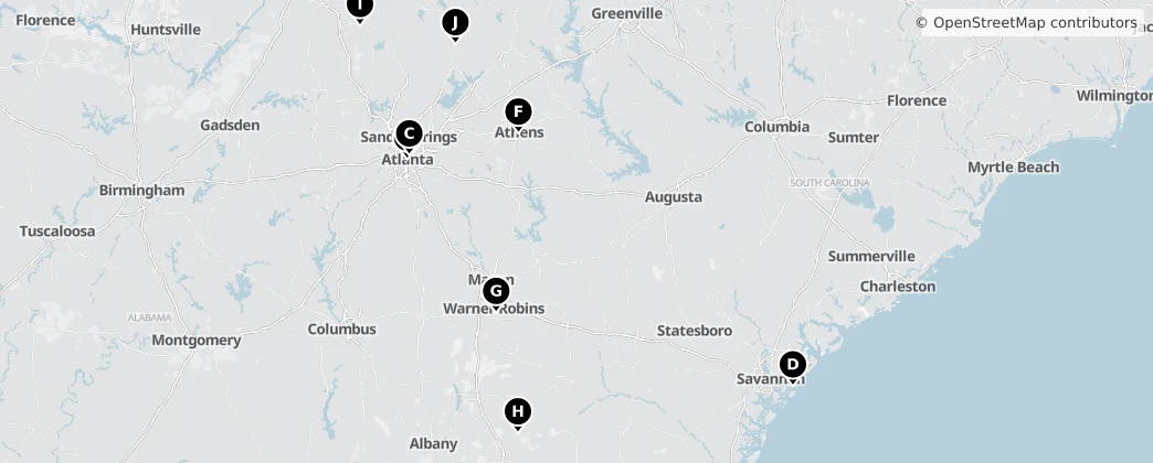 Map of Georgia