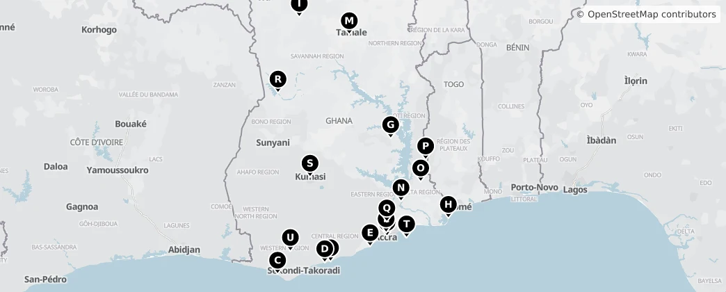 Map of Ghana