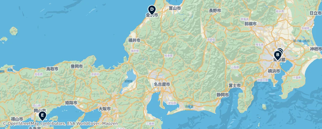 Map of Giappone
