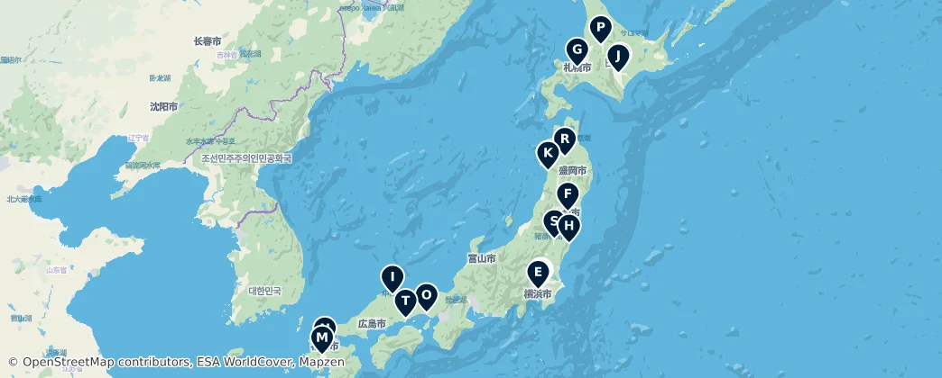 Map of Giappone