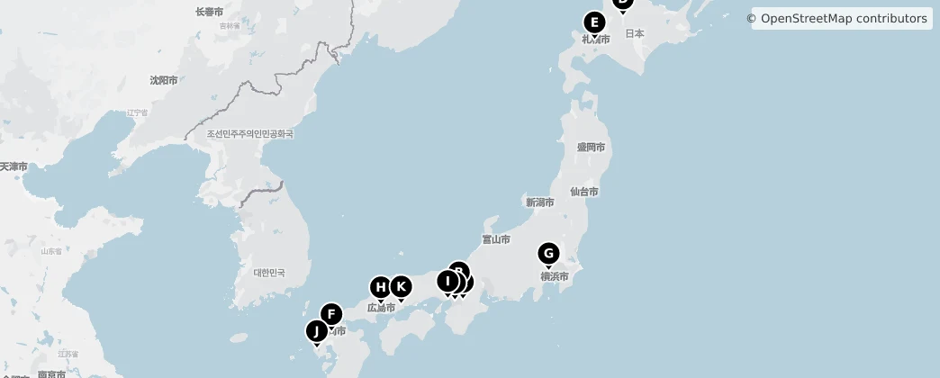 Map of Giappone