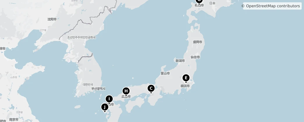 Map of Giappone