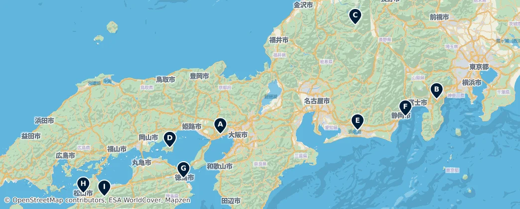 Map of Giappone