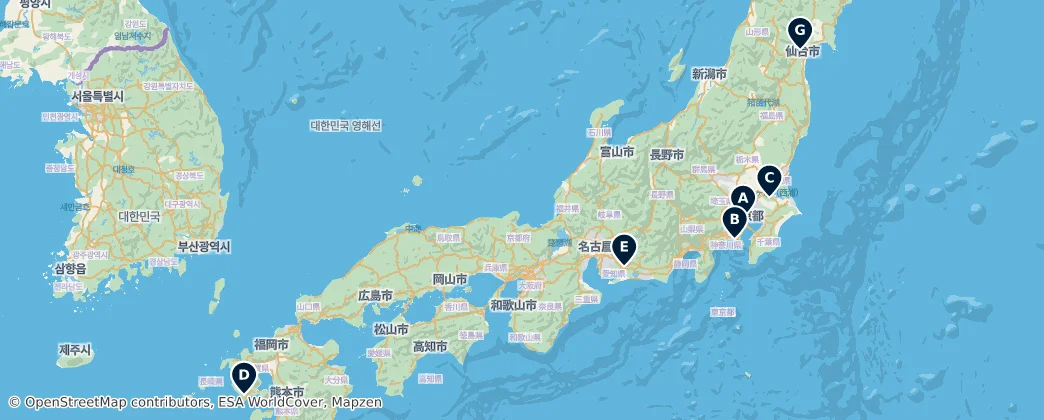 Map of Giappone