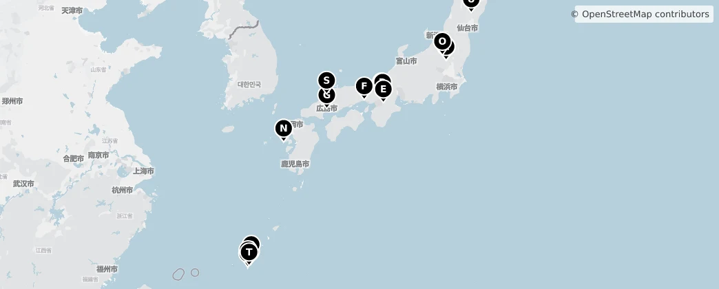 Map of Giappone
