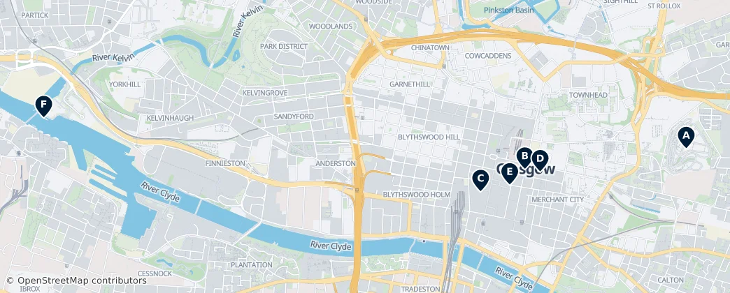 Map of Glasgow