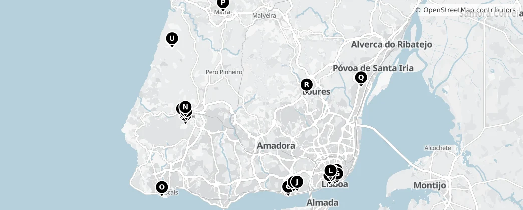Map of Grande Lisbona