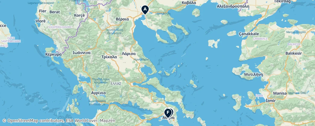 Map of Grecia