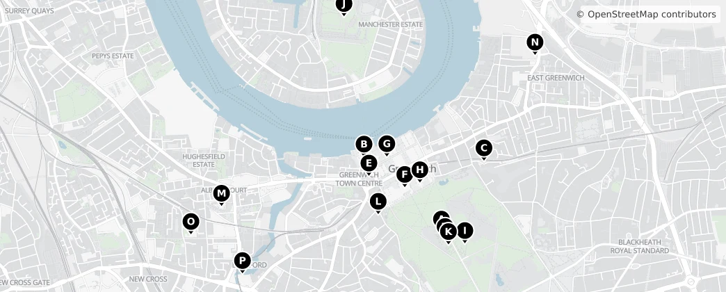 Map of Greenwich