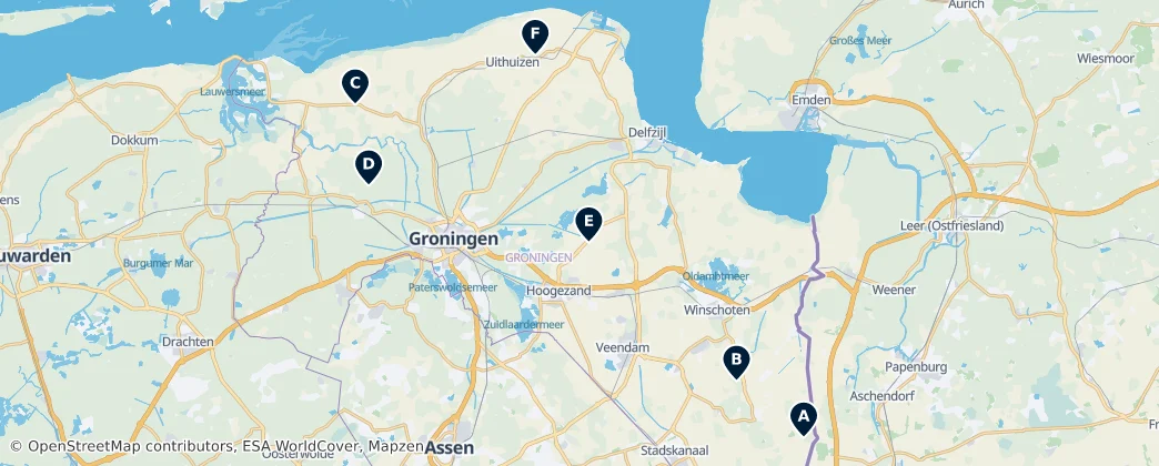 Map of Groninga
