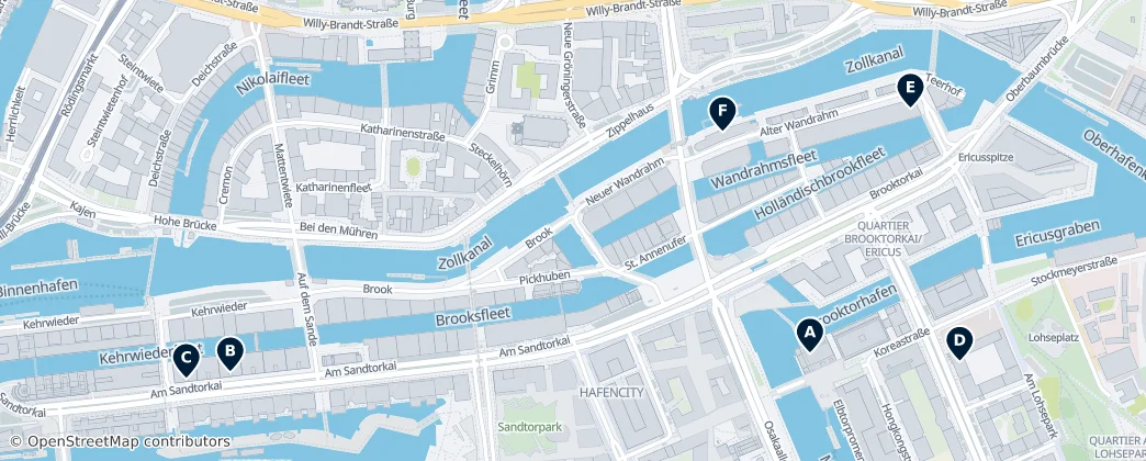 Map of HafenCity