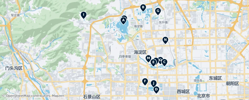 Map of Distretto di Haidian