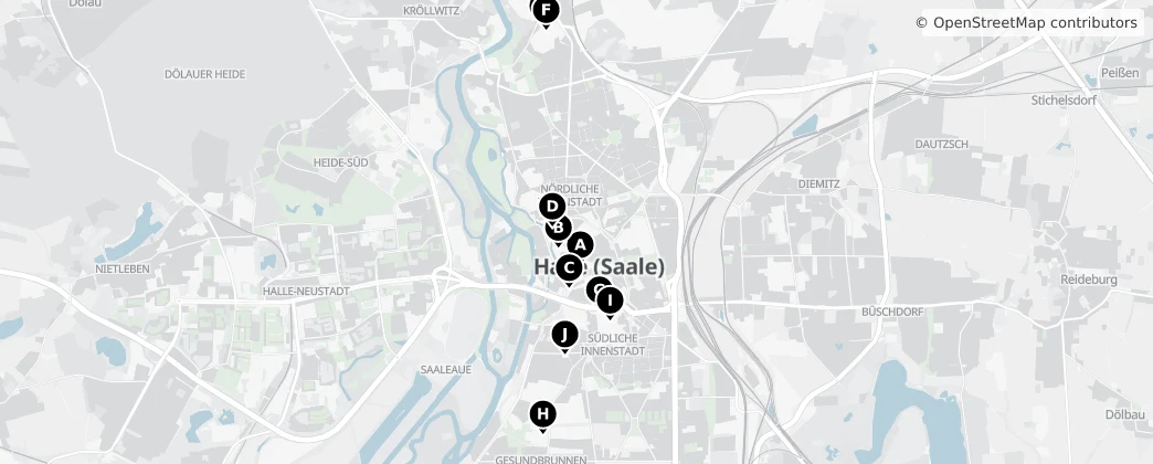 Map of Halle