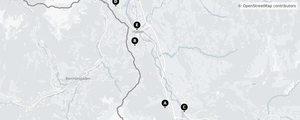 Map of Hallein