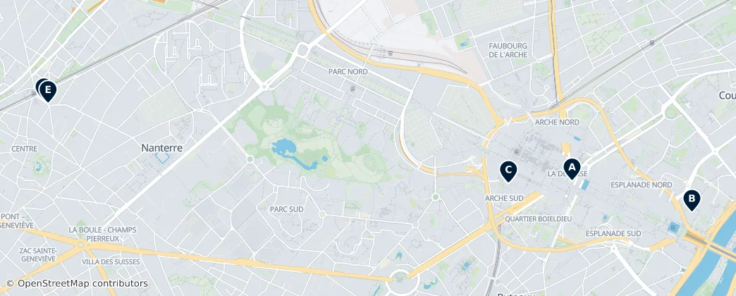 Map of Hauts-de-Seine
