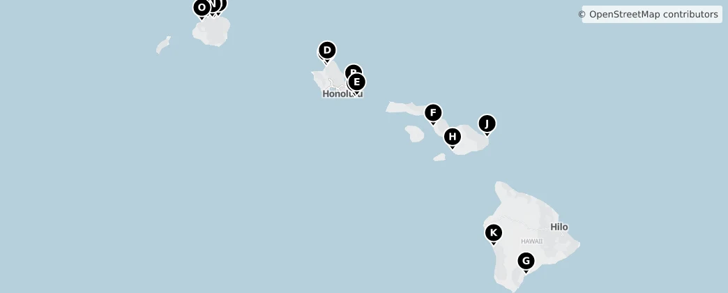 Map of Hawaii