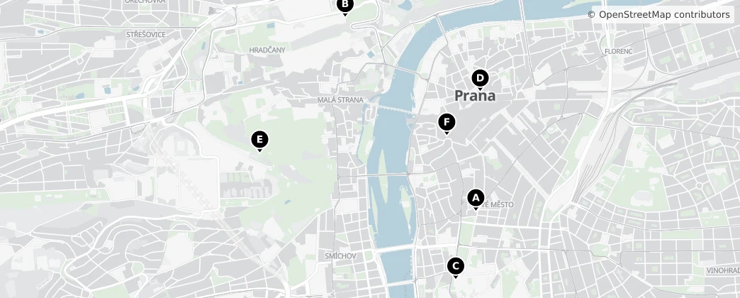 Map of Praga