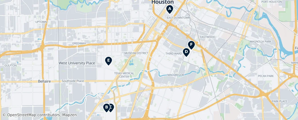 Map of Houston