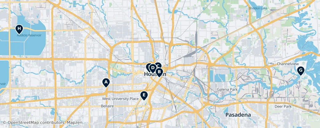 Map of Houston