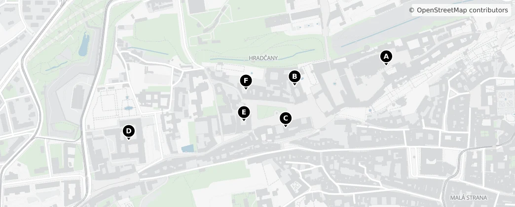 Map of Hradčany