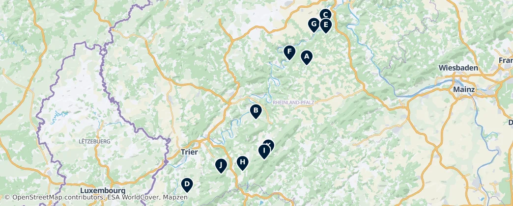 Map of Hunsrück
