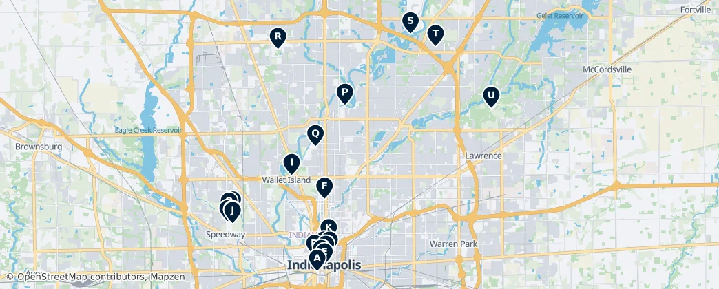 Map of Indianapolis
