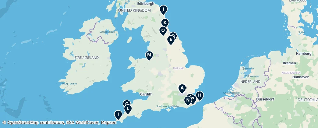 Map of England